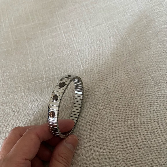 Vintage Ryry Firenze Italian Stainless Steel Elastic Bracelet - Picture 2 of 6